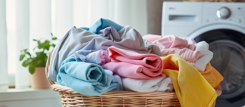 clothes organized for laundry