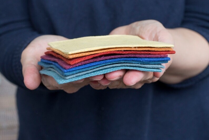 colorful budget-friendly linen crafted coasters