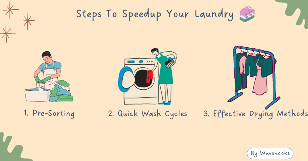 steps to speed up your laundry