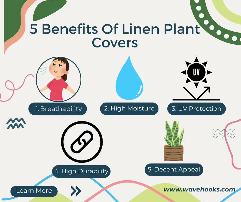 budget friendly linen crafts: plant covers