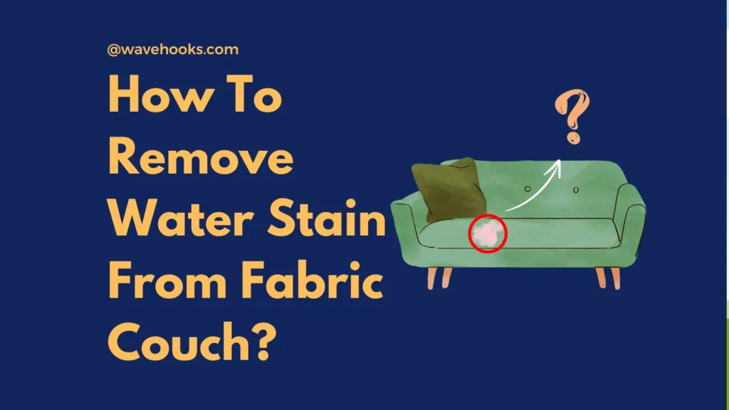 How To Remove Water Stain On Fabric Couch Infographic