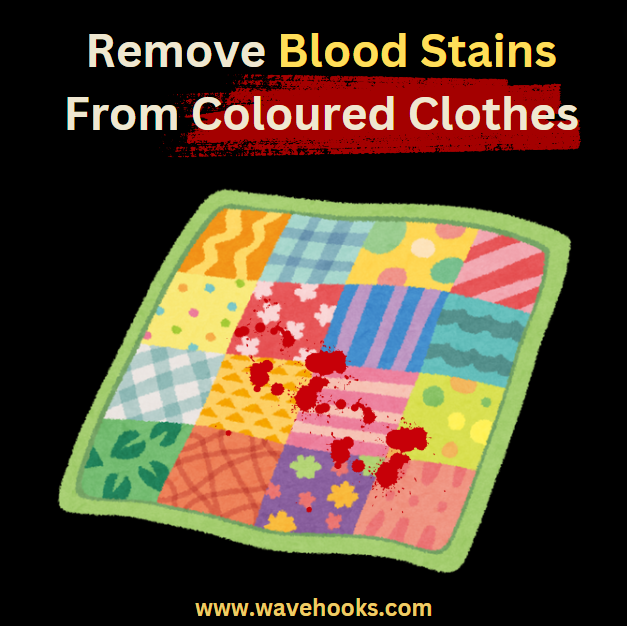 How to remove blood stains from colored clothes