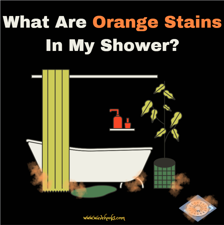 what are orange stains in my shower