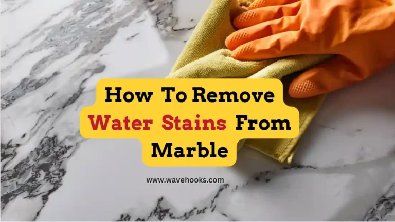 how to remove water stains from marble