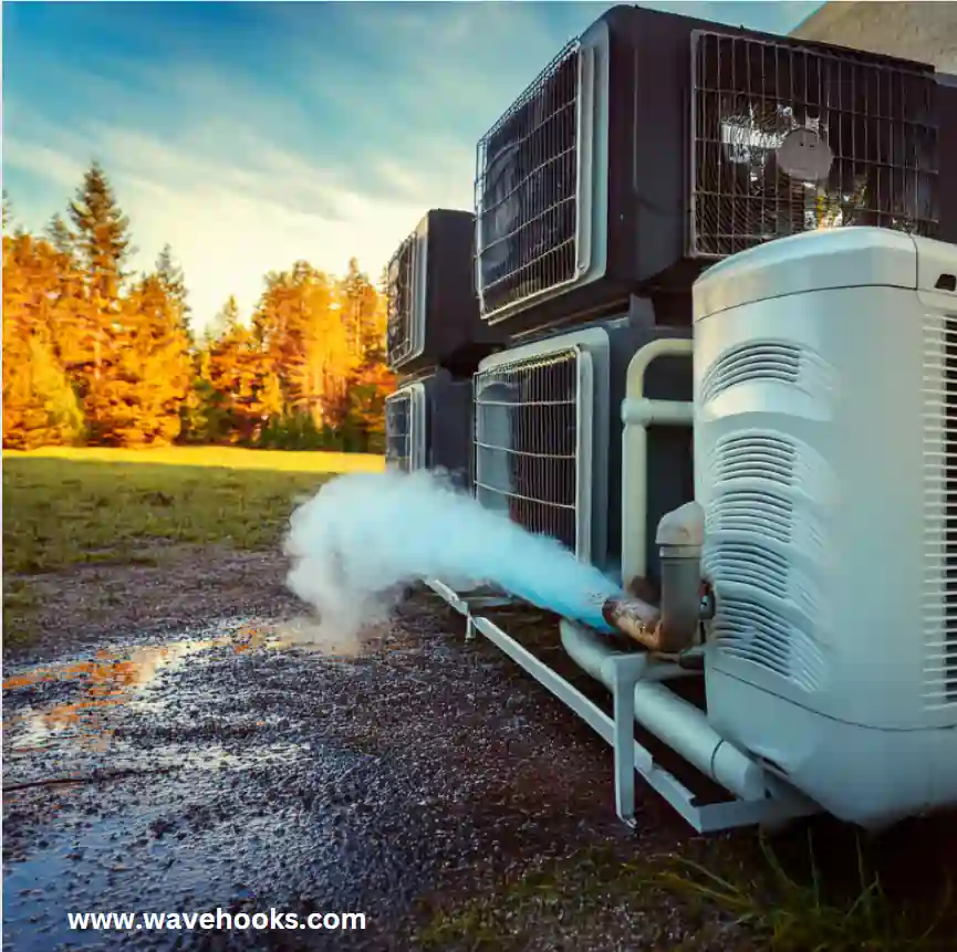 refrigerant leaking from outdoor AC unit