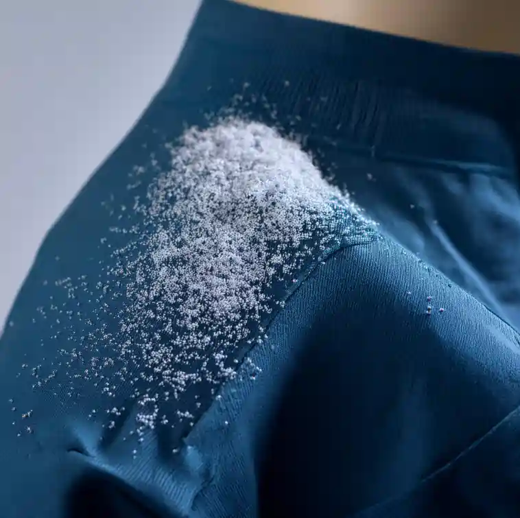 dust particles on the shirt