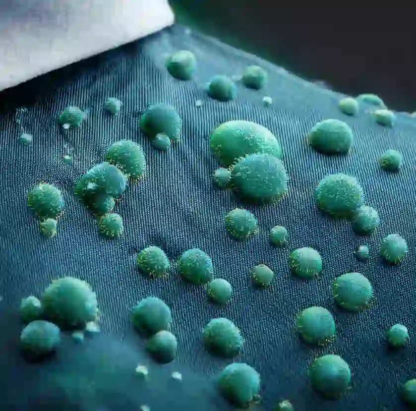 mold dots on shirt