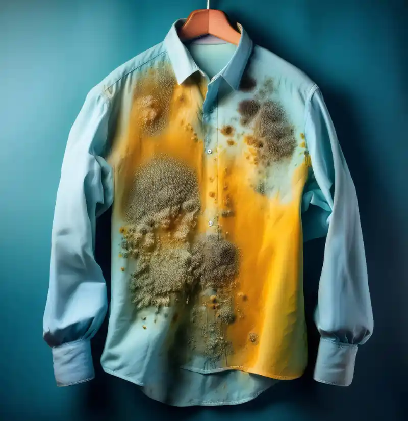 stains on the shirt