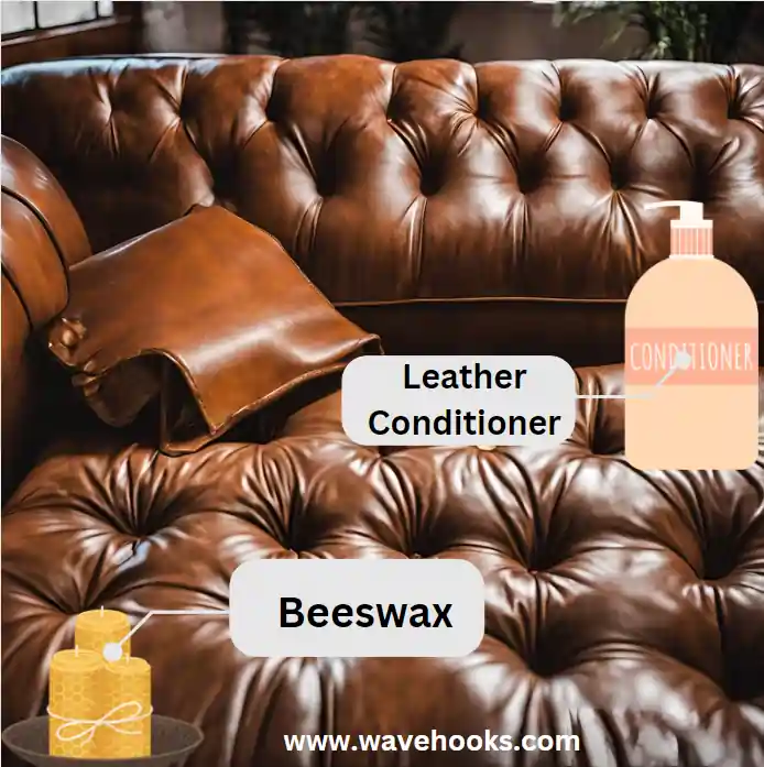 beeswax and the leather conditioner