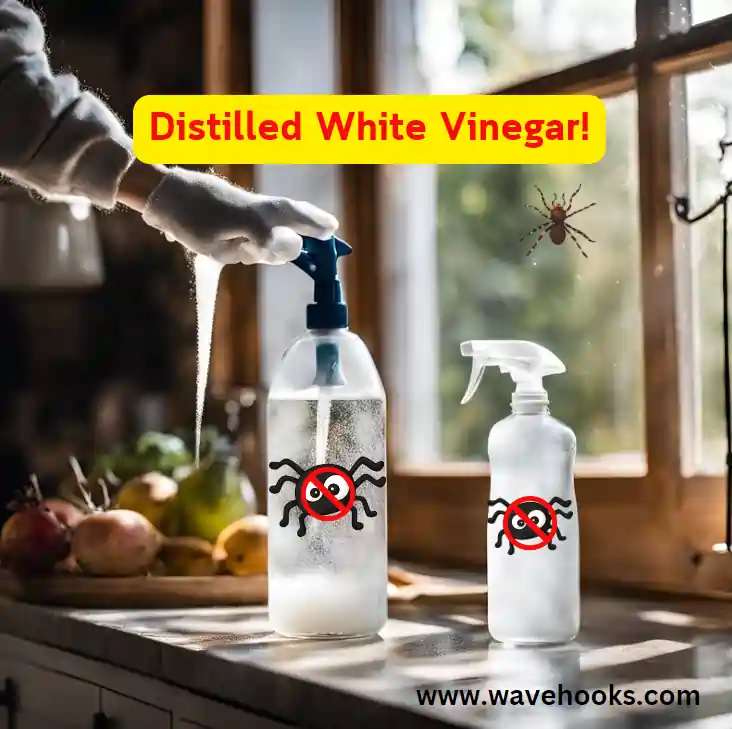 does distilled white vinegar kill spiders