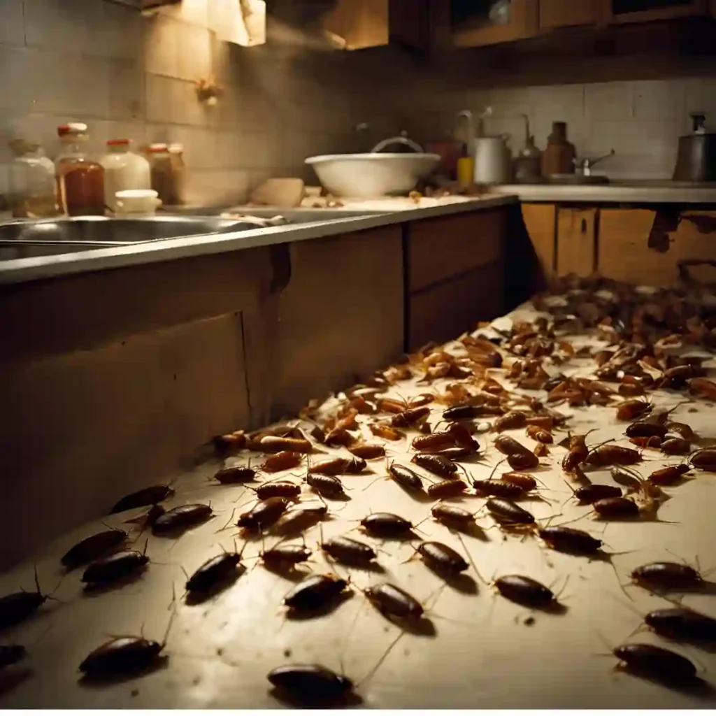 German Cockroach infestation signs