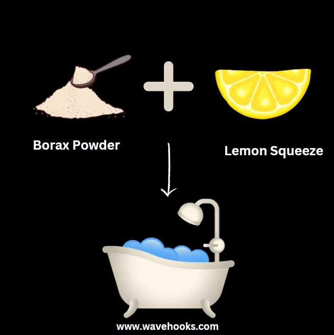 borax and lemon for rust stains