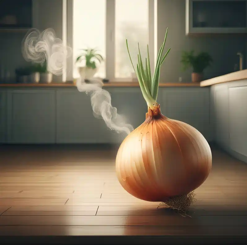 onion releasing smell in an apartment