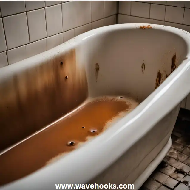 How to remove rust stains from porcelain bathtub