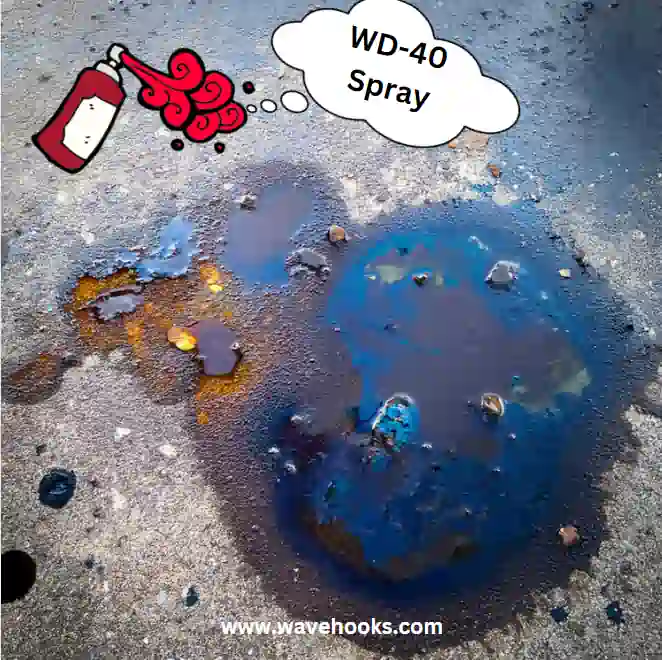 wd-40 remove oil stains from concrete