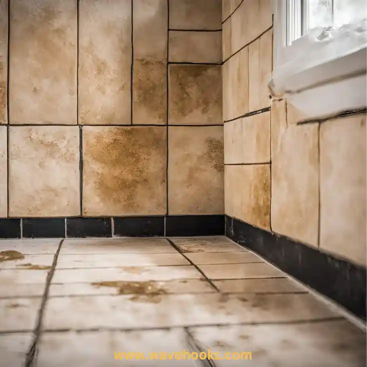 mold in the grout lines