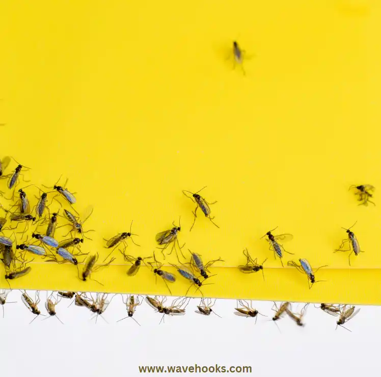 gnats on yellow paper