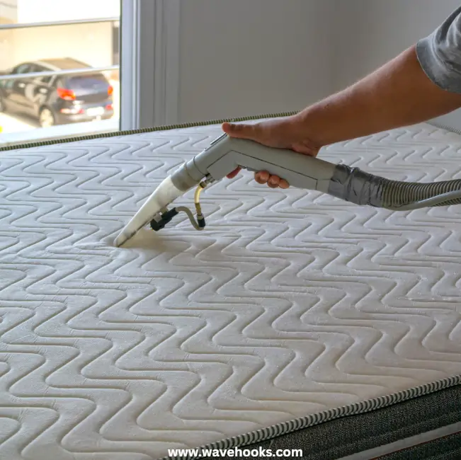 easy cleaning the mattress with vacuum cleaner