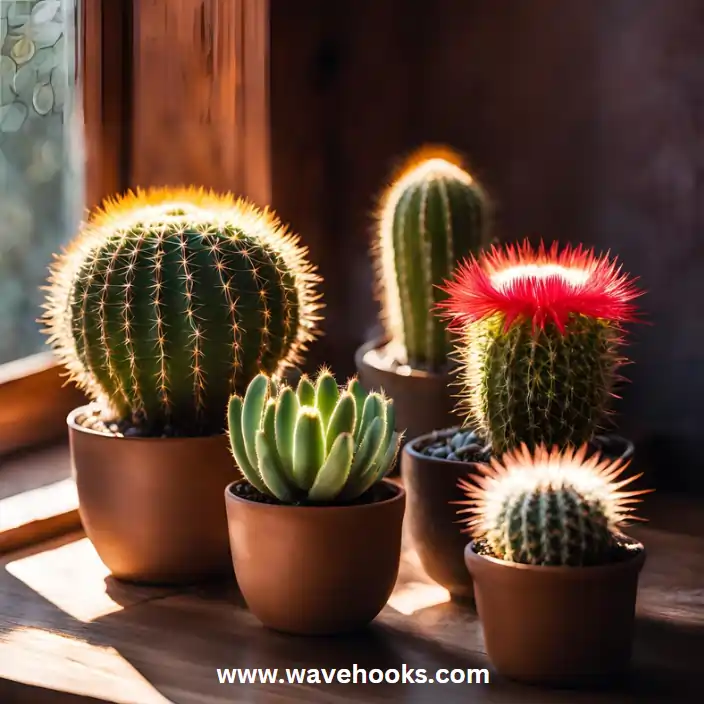 beautiful cactus under the sunlight