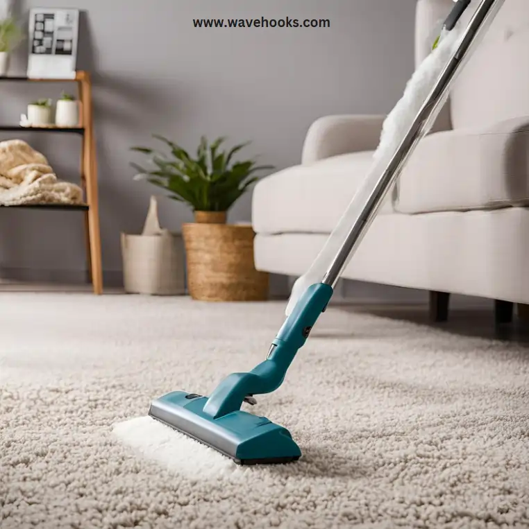 steam clean mop on carpet