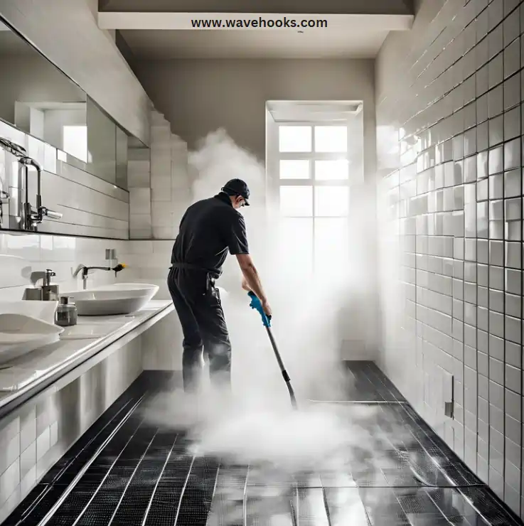 steam mop cleaning tiles