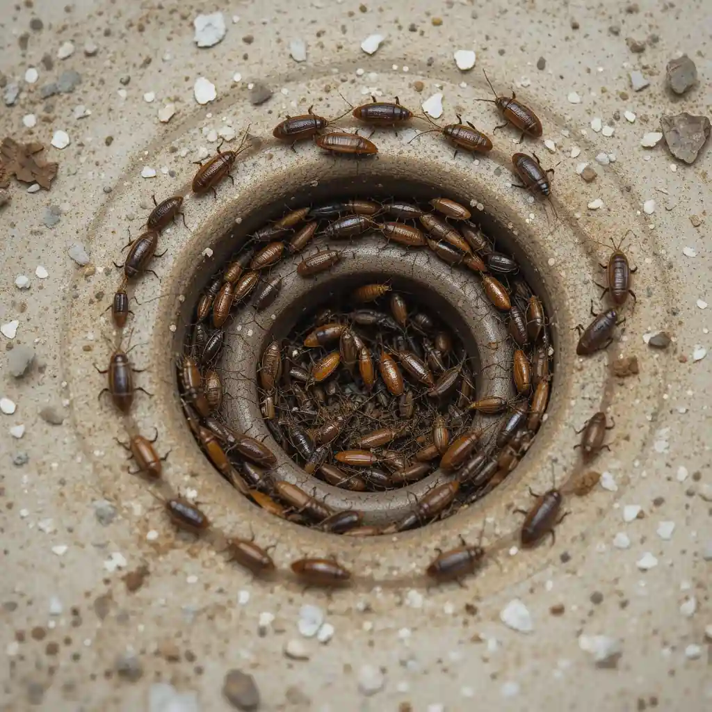 pests around the drain plate