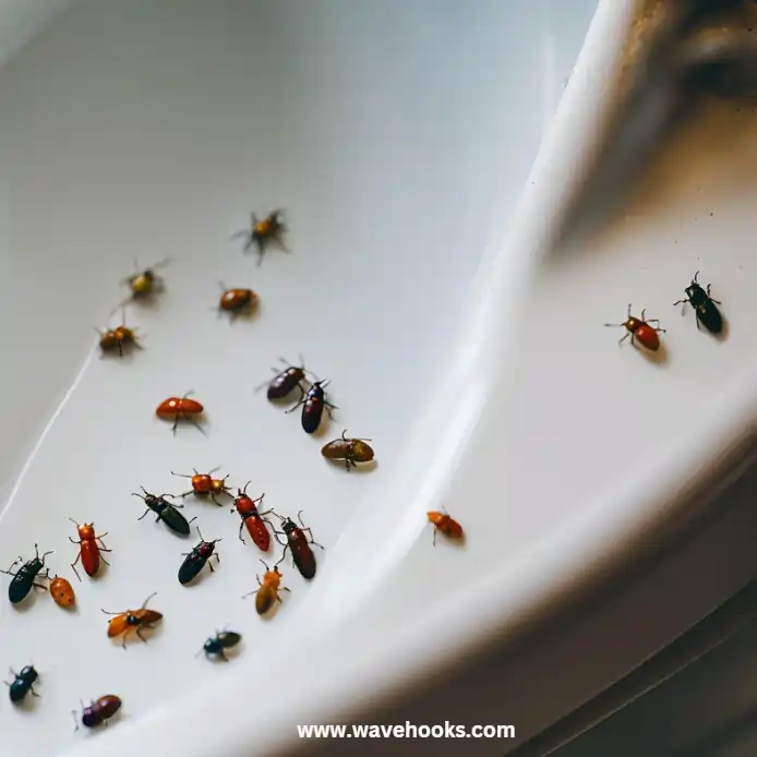 bugs in the bathroom