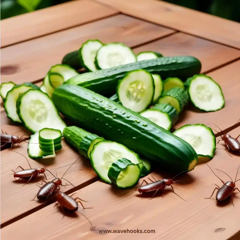 cucumber peels to repel the roaches