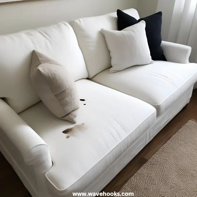 how to clean white linen couch