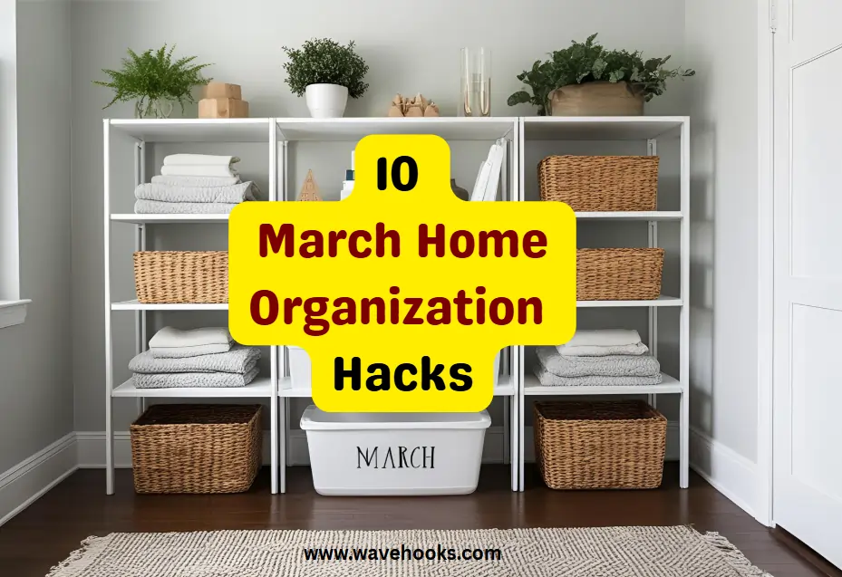 March Home Organization hacks