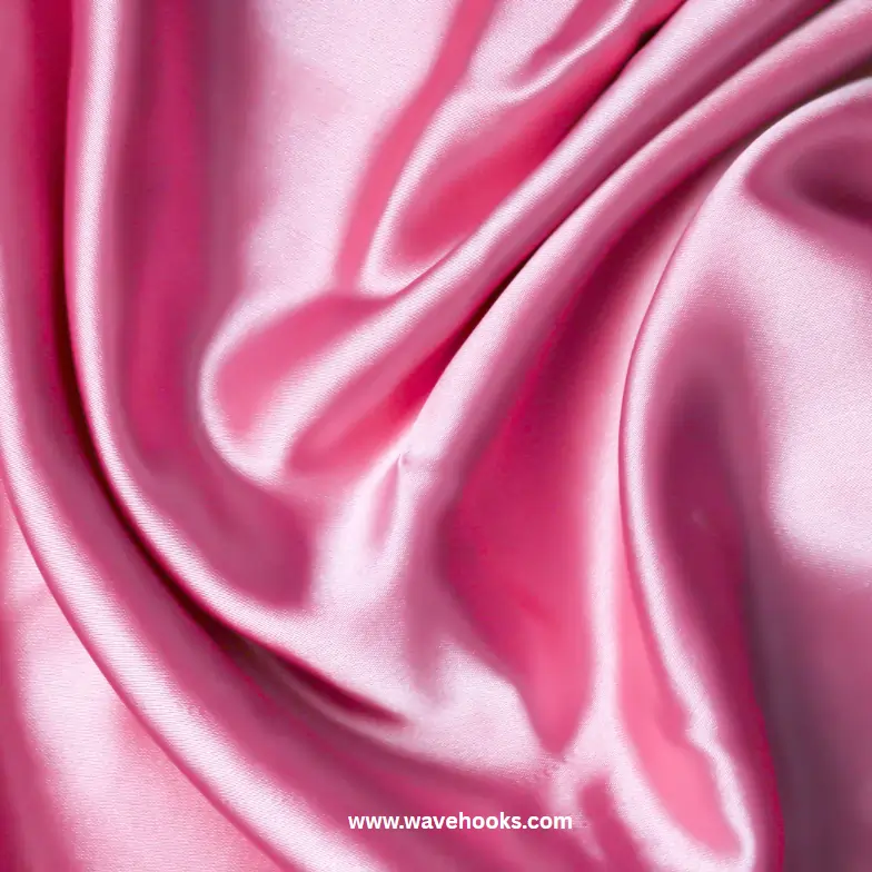 polyester fabric in pink color