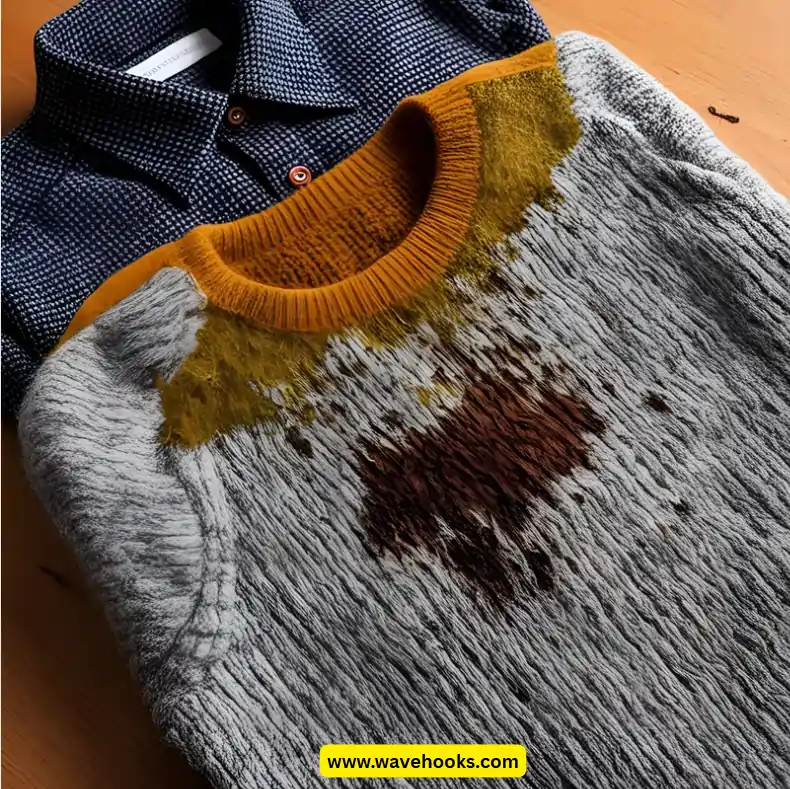 stains on the wool clothes