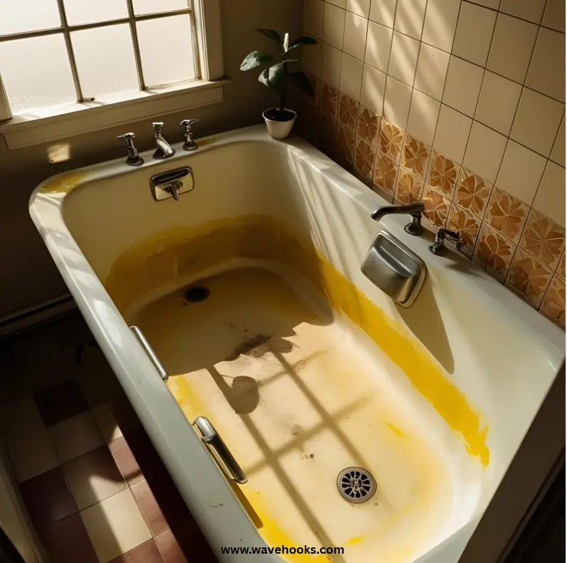 Yellow Stains In The Bathtub