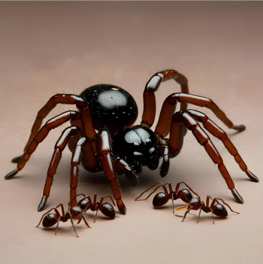 do spiders eat ants