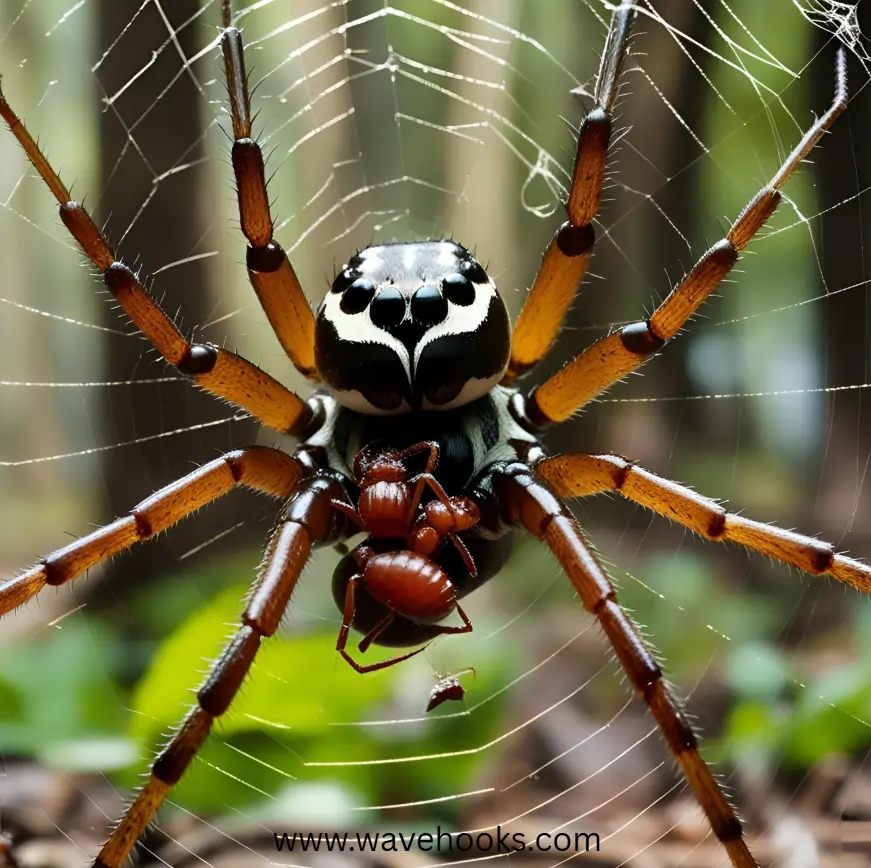 do spiders eat ants in garden