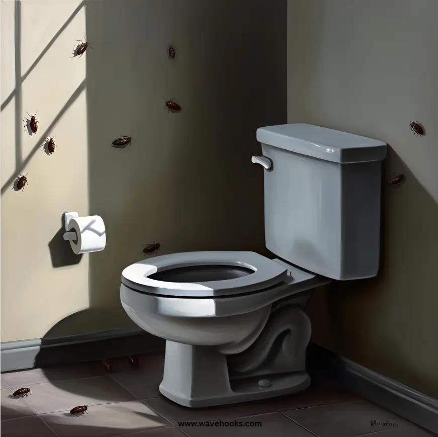 tiny roaches in the bathroom