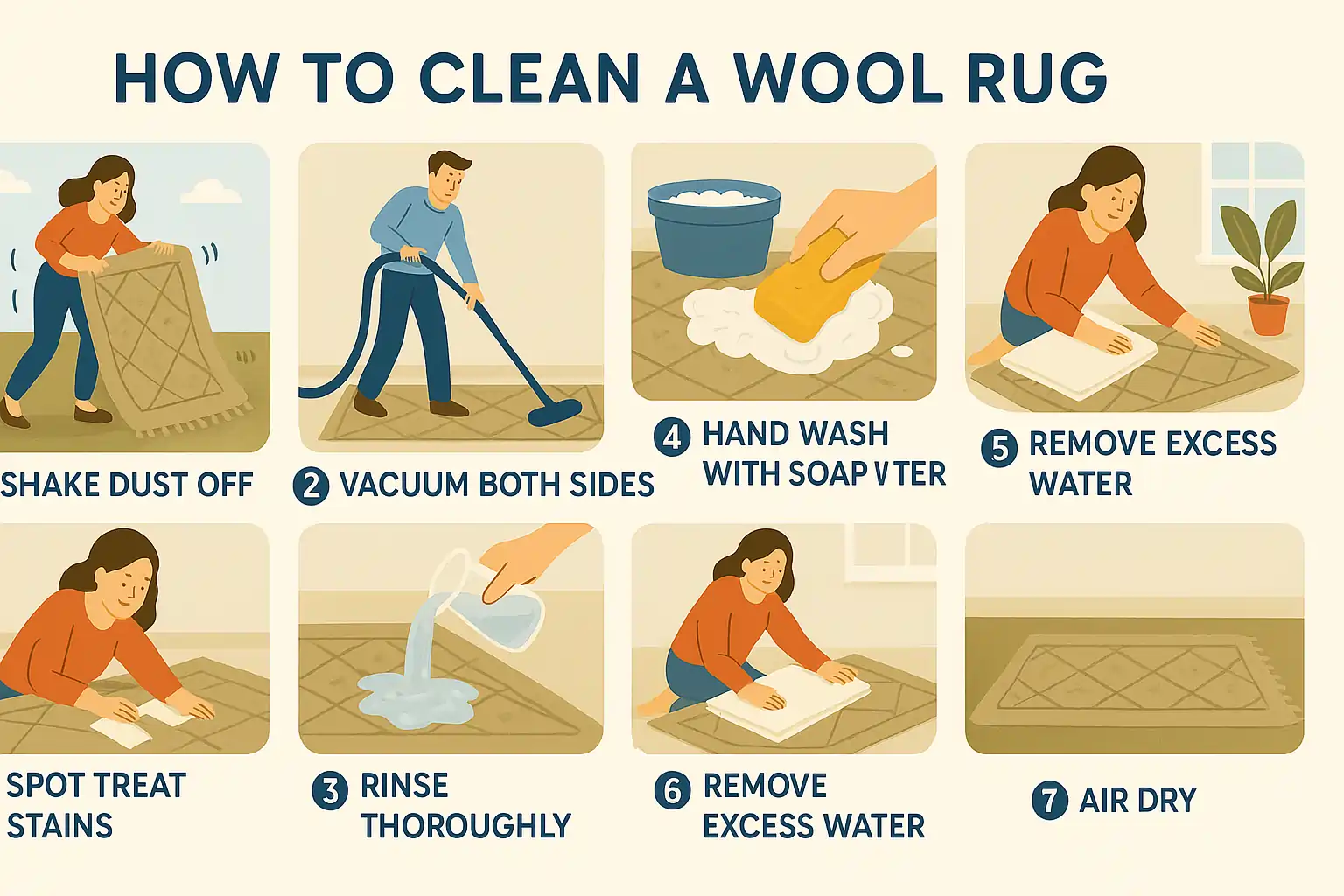 How To Clean A Wool Rug