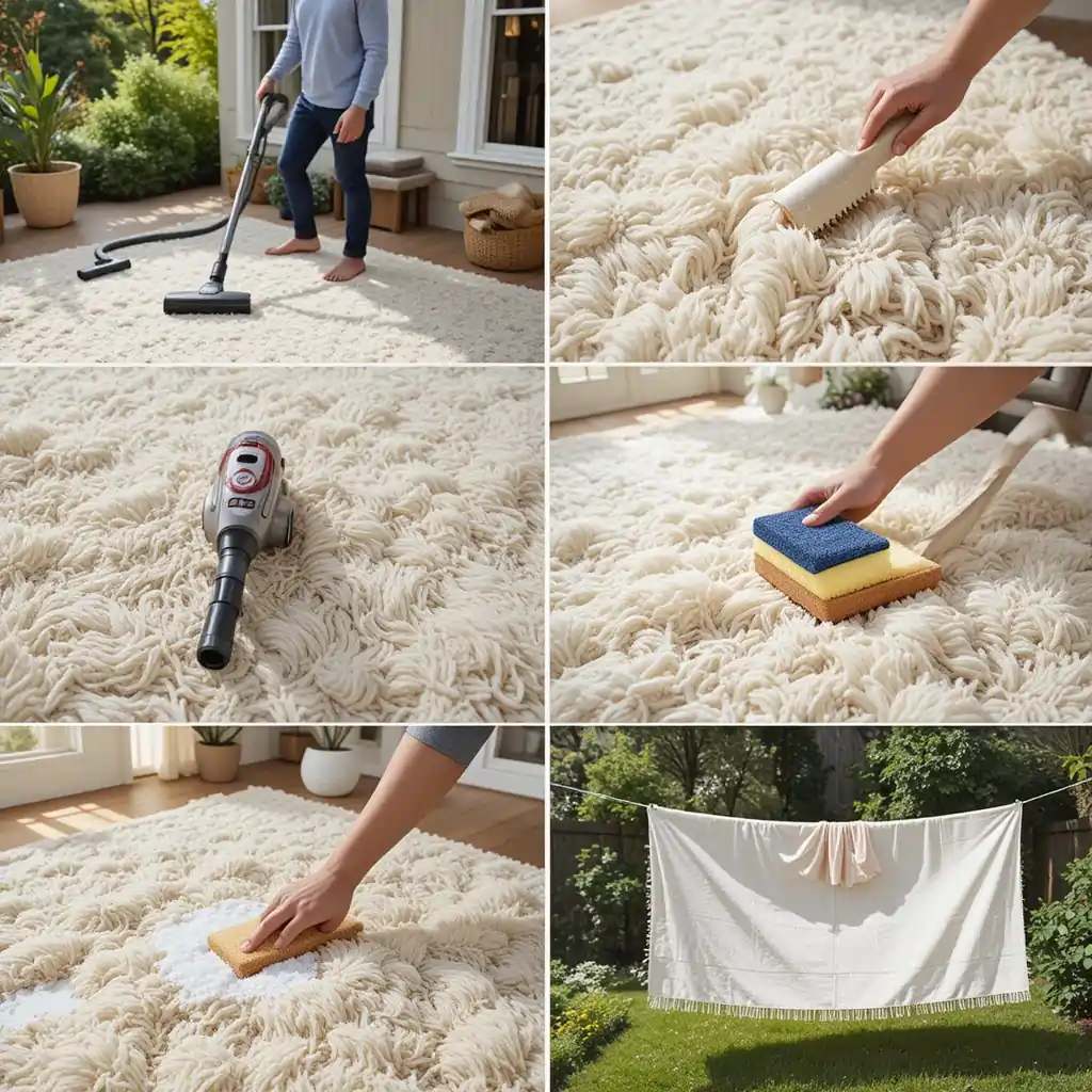 How to clean a wool area rug at home with ease