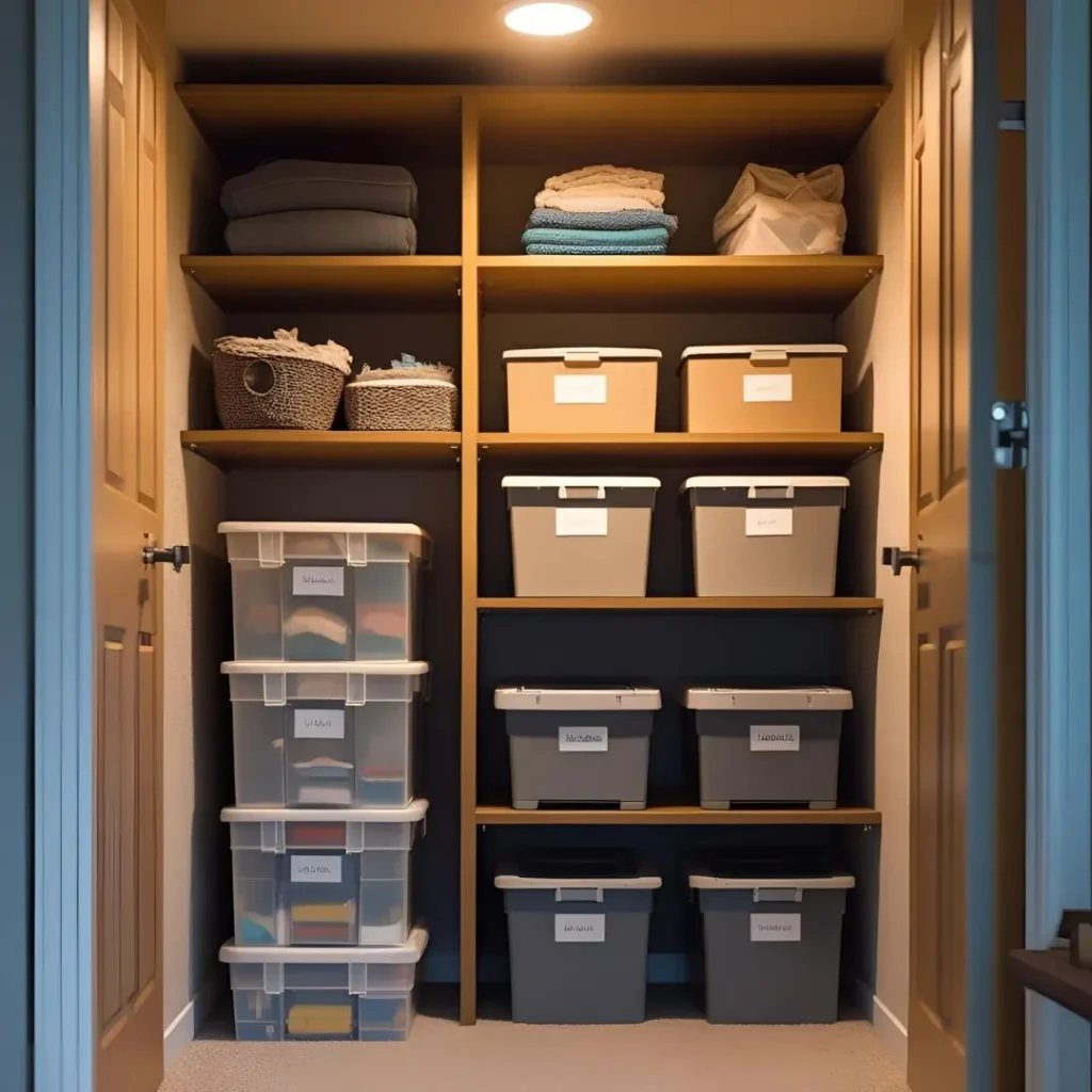hidden space to organzie when no space