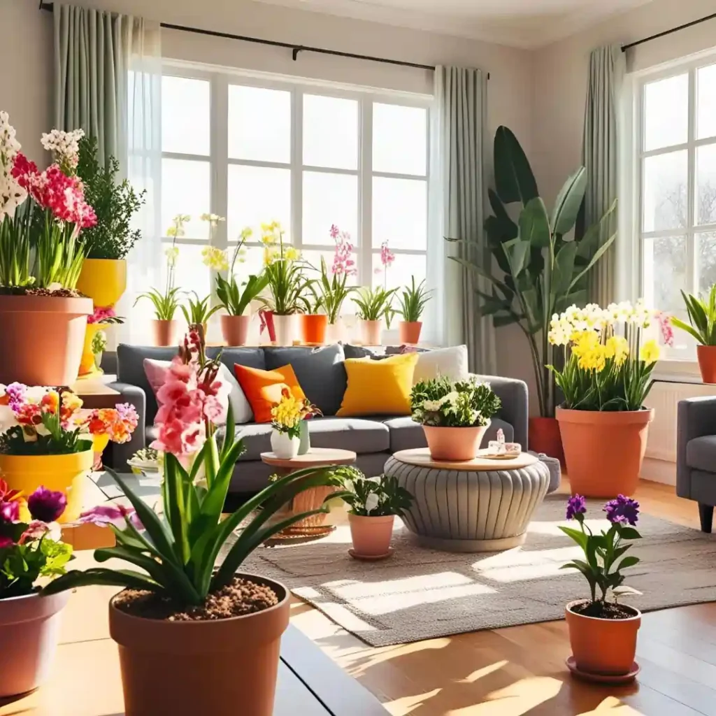 Spring home decor ideas with furniture
