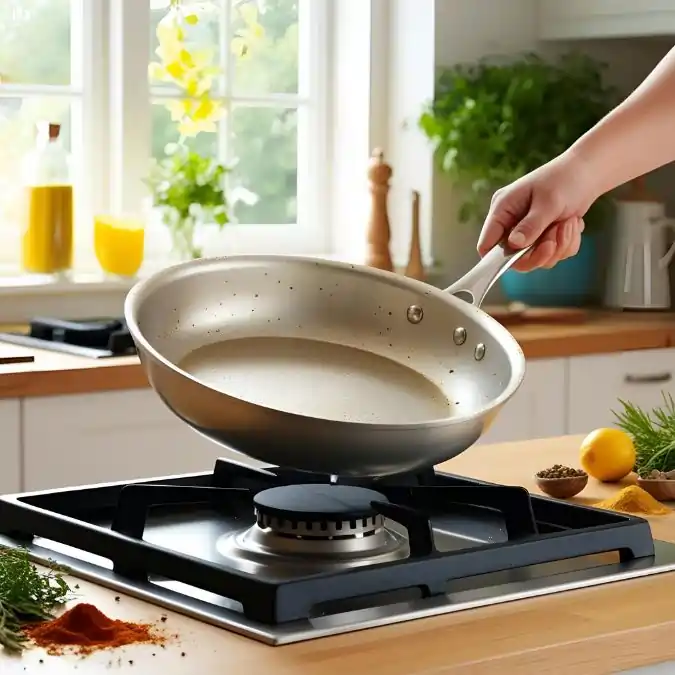 cooking in a pan