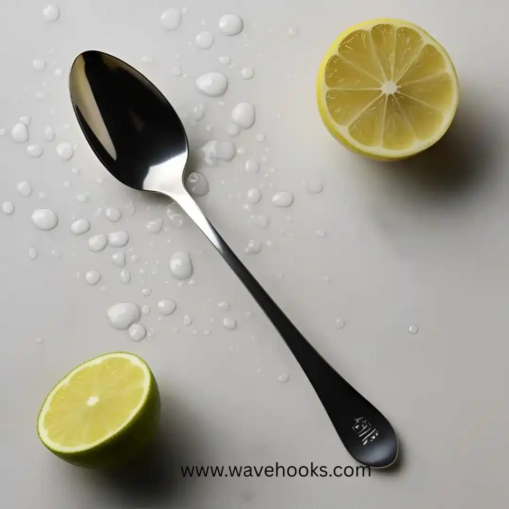 cleanign spoon without splashing