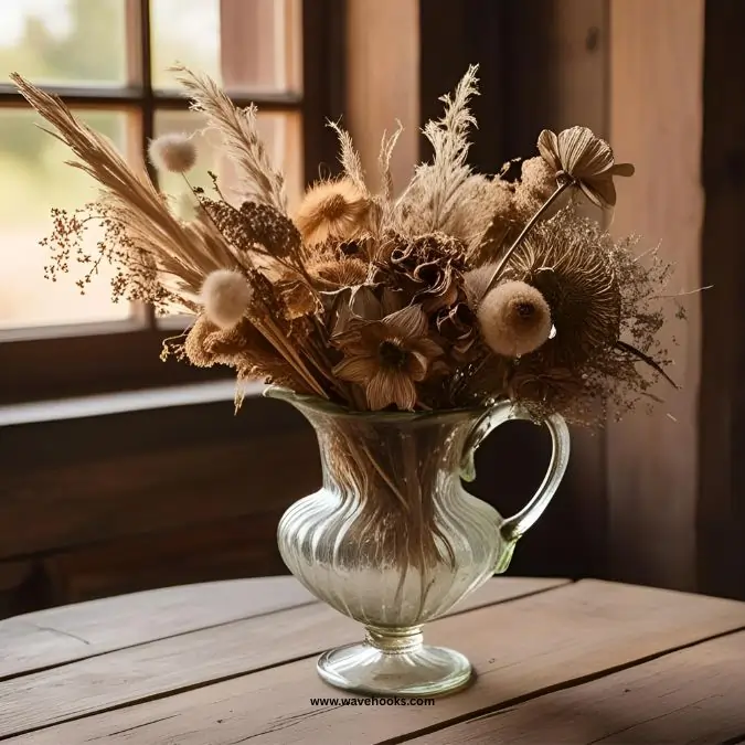 decor items with flowers