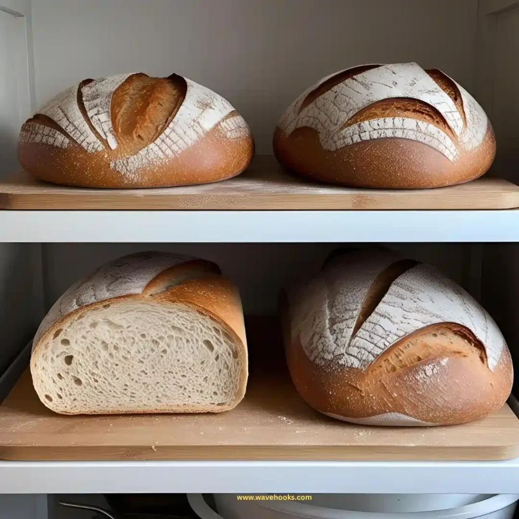 different pieces of bread