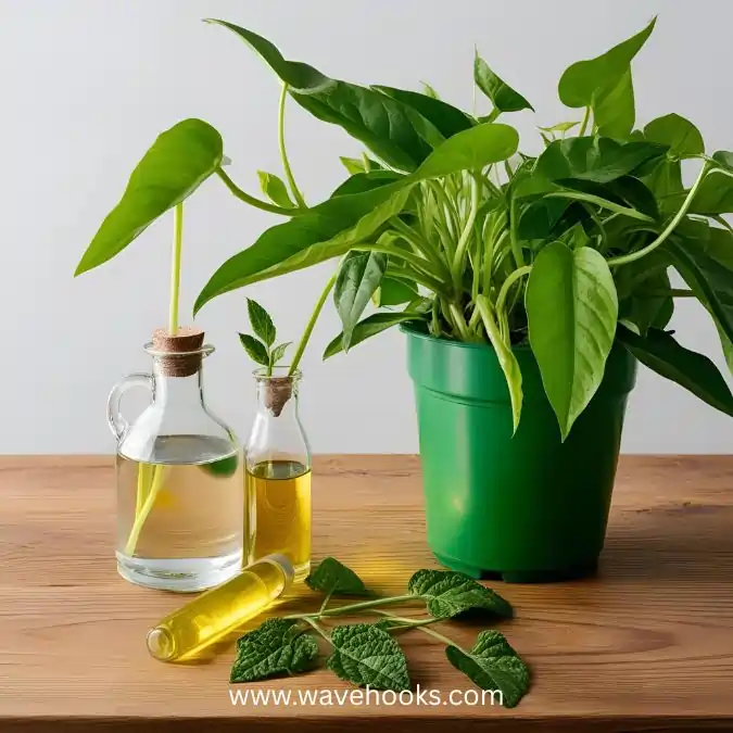 vinegar on the plants