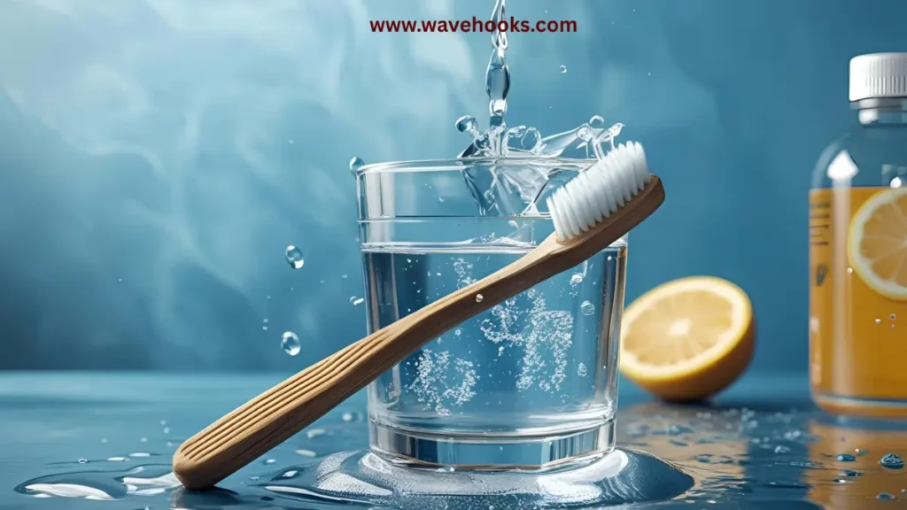 how long should i soak my toothbrush in hydrogen peroxide