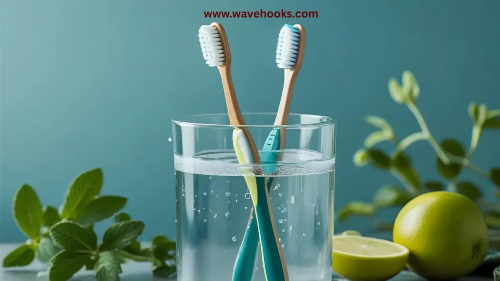 how long should i soak my toothbrush in hydrogen peroxide