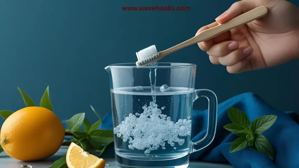how long should i soak my toothbrush in hydrogen peroxide