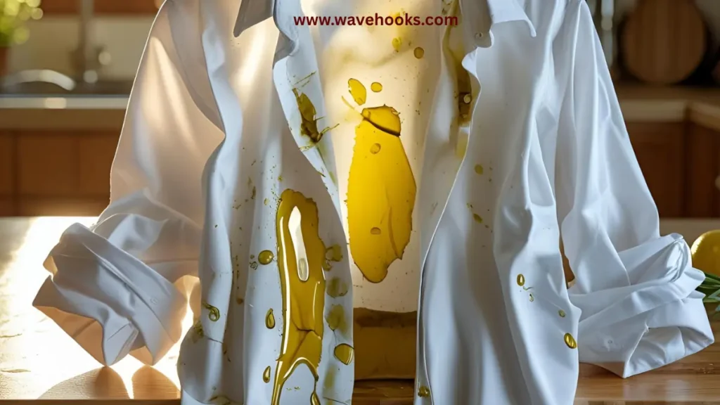 olive oil stains on clothes