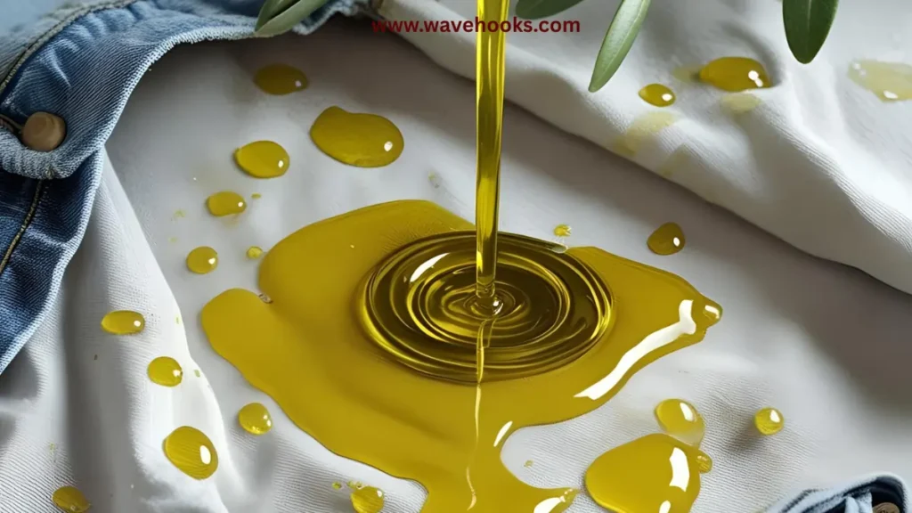 get olive oil stains from the clothes
